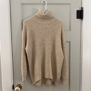 Old Navy Tan Turtleneck Sweater